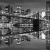 New York City Skyline Brooklyn Bridge Black And White(1819WM) (416X254cm XXXL) - Image 2