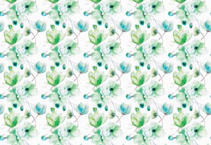 Magnolia Flowers Pattern Green(3277WM) - Image 2