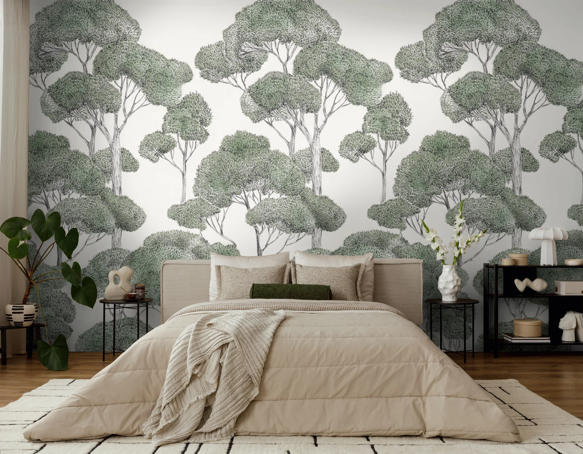 Metsamotiiviga fliistapeet Livingwalls The Wall 4 – roheline – 792166 - Image 4