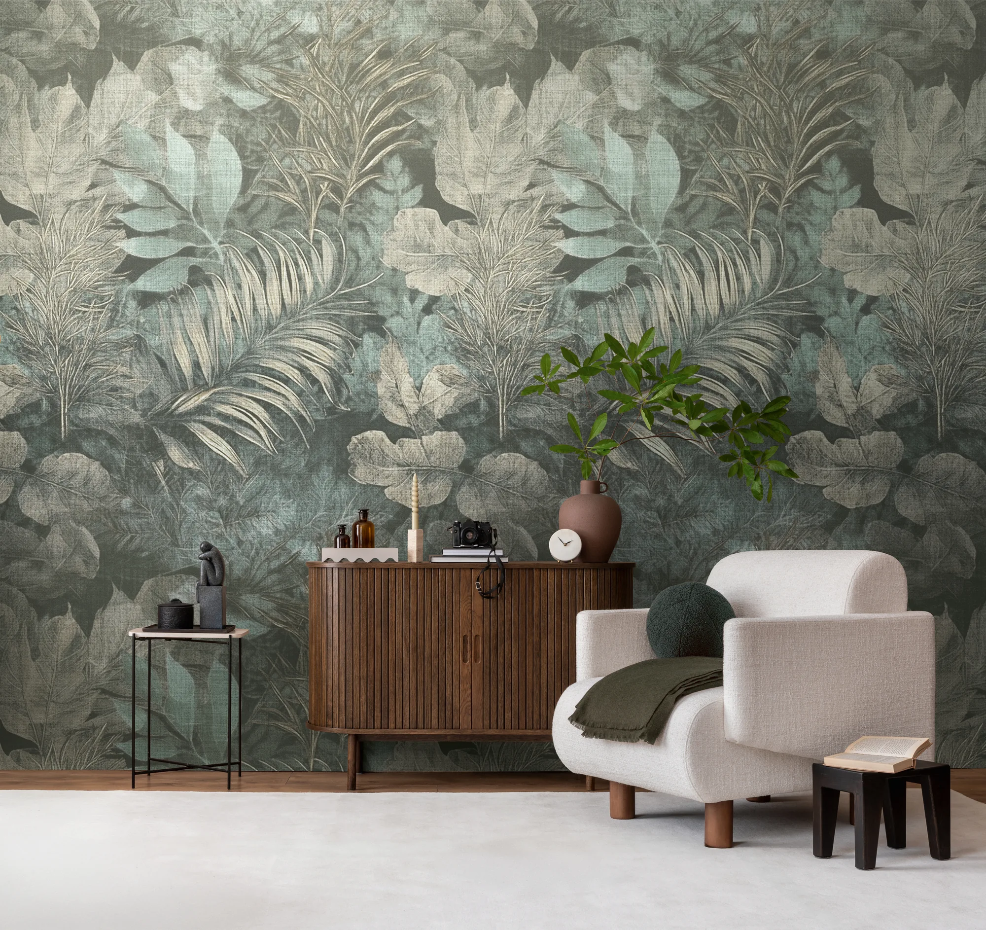 Troopilise lehemustriga fliistapeet Livingwalls The Wall 4 – sinine – 792233 - Image 4