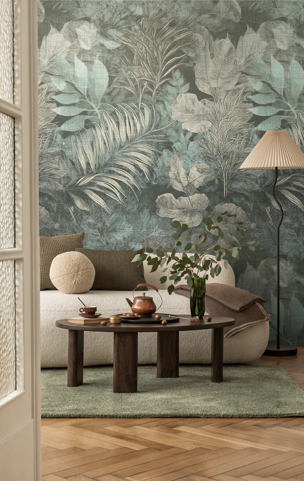 Troopilise lehemustriga fliistapeet Livingwalls The Wall 4 – sinine – 792233 - Image 5