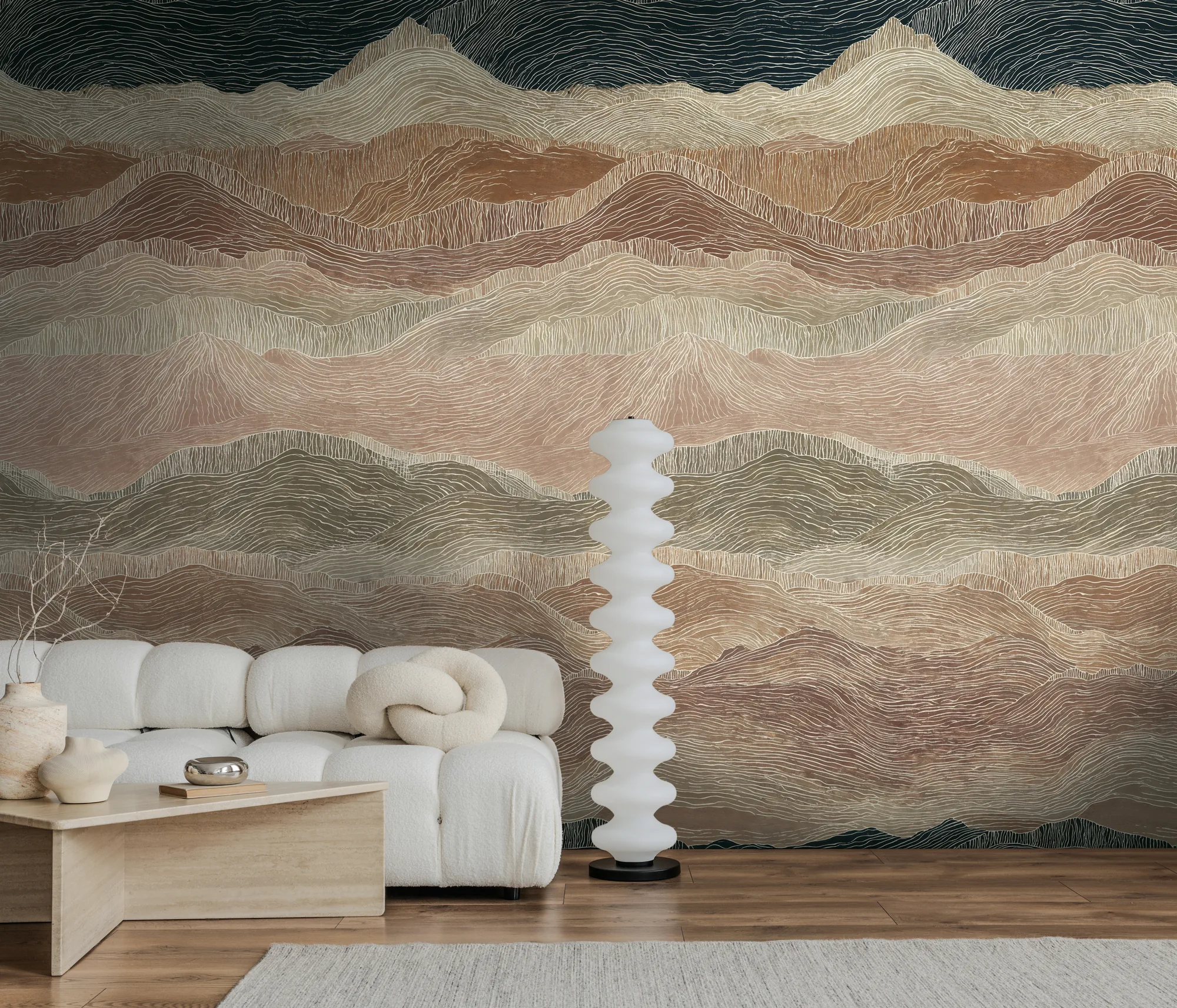 Maastikumotiiviga fliistapeet Livingwalls The Wall 4 – beež – 792249