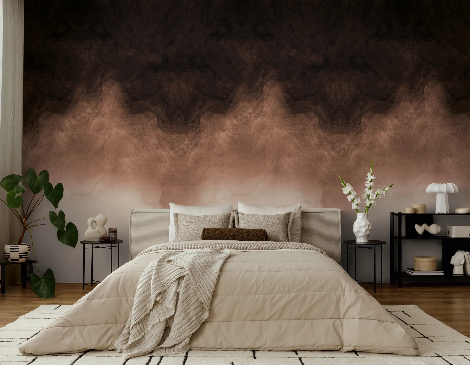 Abstraktse mustriga fliistapeet Livingwalls The Wall 4 – pruun – 792395