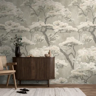 Metsamotiiviga fliistapeet Livingwalls The Wall 4 – kreemikas – 792482
