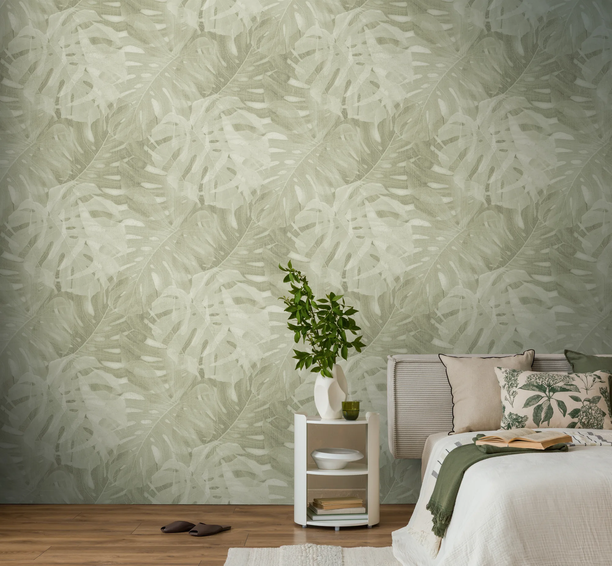 Troopilise lehemustriga fliistapeet Livingwalls The Wall 4 – roheline – 792494 - Image 4